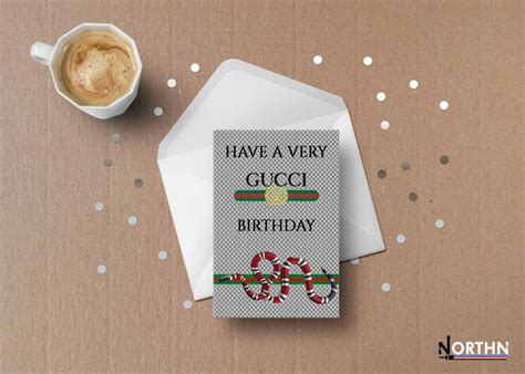 verjaardagskaart gucci|Gucci Birthday Card .